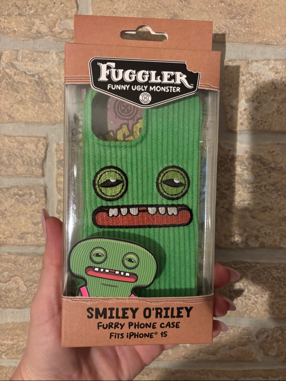 Fuggler Smiley O'Riley Green Phone Case for iPhone 15